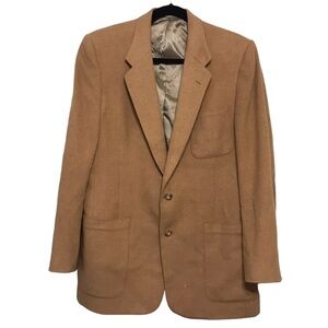 CHRISTIAN DIOR MONSIEUR Vintage Camel Hair Blazer Jacket